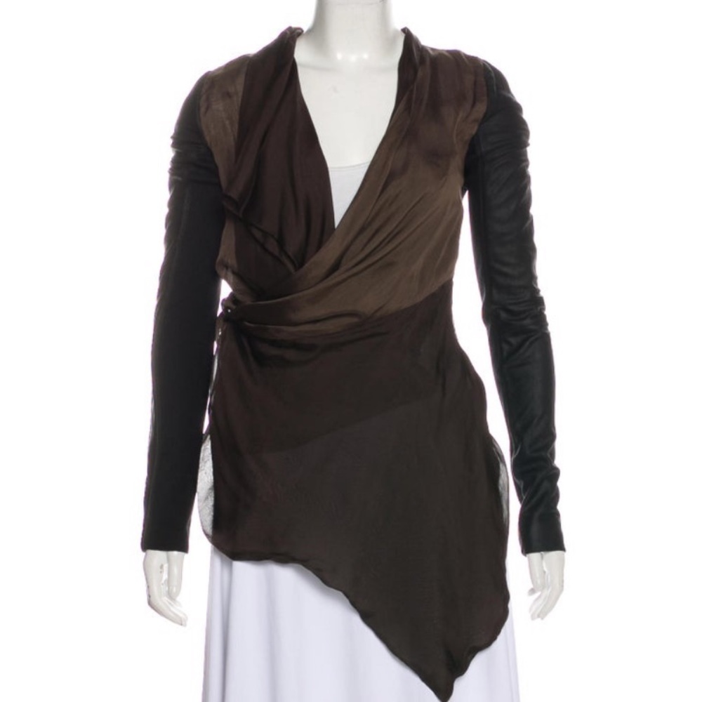 Rick Owens Wrap Cardigan Jacket - Picture 3 of 4